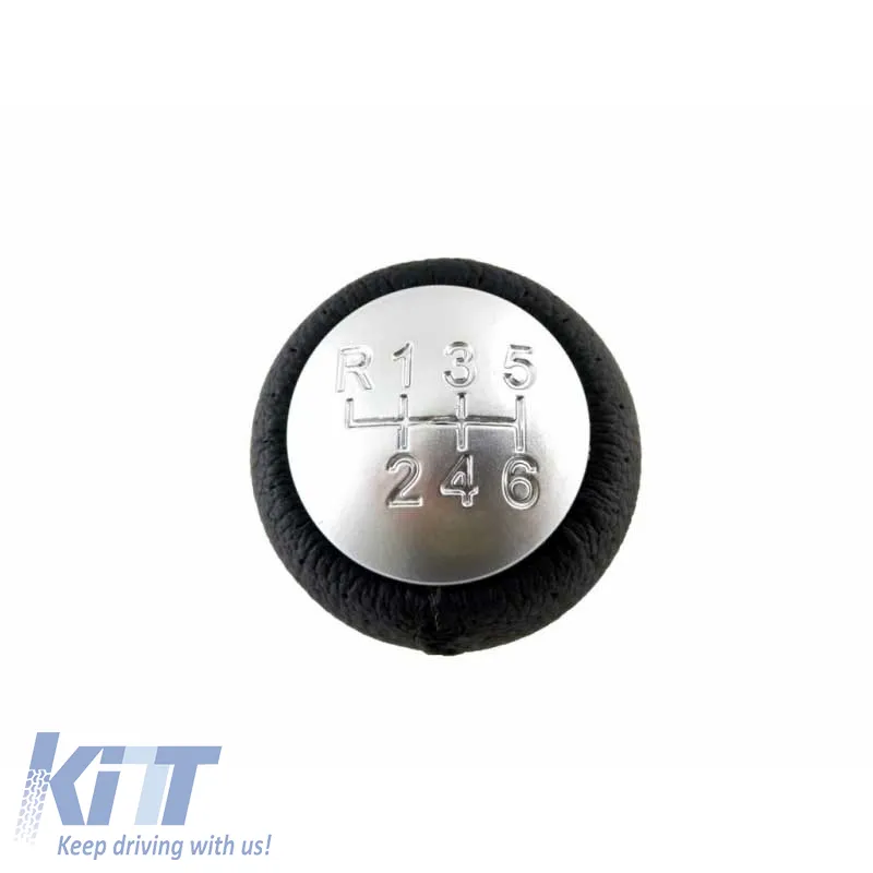 Shift Knob Black/Nickel suitable for Alfa Romeo 159 / Spider / Brera with 6 Speed GK1203