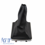 Shift Knob Boot suitable for Opel Astra H 04-09 Black With Chrome Frame GK0916