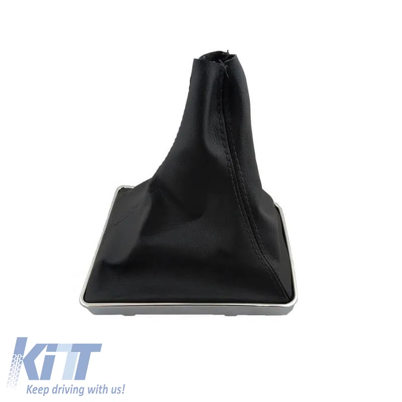 Shift Knob Boot suitable for Opel Astra H 04-09 Black With Chrome Frame GK0916