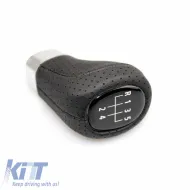 Shift Knob suitable for BMW Black / Silver with 5 Speed E90 Look-image-6312279