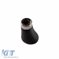 Shift Knob suitable for BMW M Power Design Design with 5 Speed Artificial Leather Black / Chrome-image-6319457