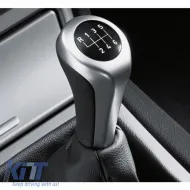 Shift Knob suitable for BMW with 6 Speed Black / Silver E90 Look-image-6325274