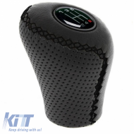 Shift Knob Universal Black With Black Seams Oval Suitable for Lift Reverse 37078 - CGRCIOAO6035458