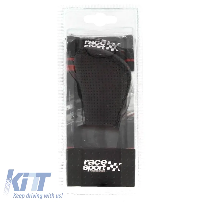Shift Knob Universal Black With Black Seams Oval Suitable for Lift Reverse 37078