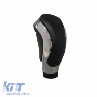 Shift Knob Universal Black With Silver Oval Suitable for Normal Reverse 37111