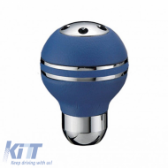 Shift Knob Universal Blue With Nickel Round Suitable for Normal Reverse 37008