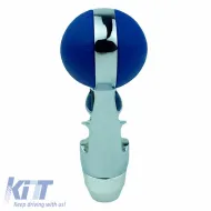 Shift Knob Universal Blue/Chrome Suitable for Normal Reverse 37005-image-6306086
