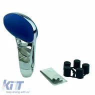 Shift Knob Universal Blue/Chrome Suitable for Normal Reverse 37005-image-6306088