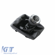 Shift Knob With Boot Black Suitable for Audi A4 B6/B7 With 5 Speed