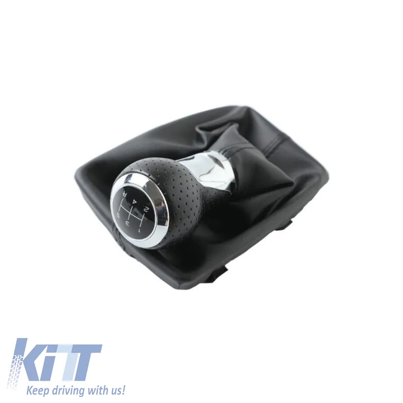 Shift Knob With Boot Black Suitable for Audi A4 B6/B7 With 5 Speed
