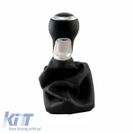 Shift Knob With Boot Black Suitable for Audi A4 B6/B7 With 6 Speed New-image-6311348