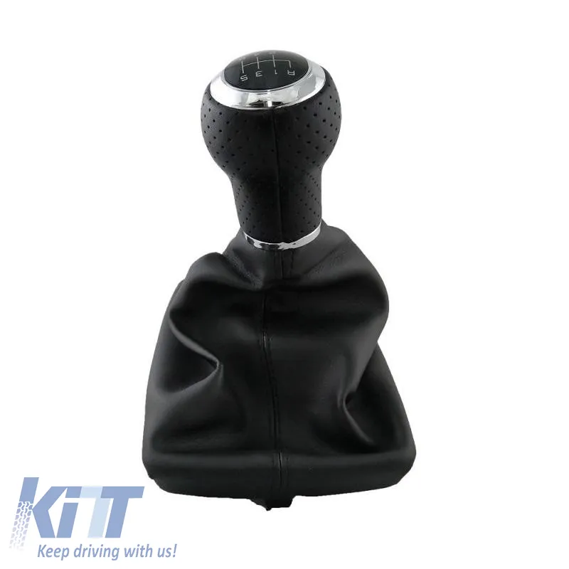Shift Knob With Boot Black Suitable for Audi A4 B6/B7 With 6 Speed New