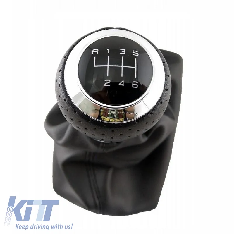Shift Knob With Boot Black Suitable for Audi A4 B6/B7 With 6 Speed New