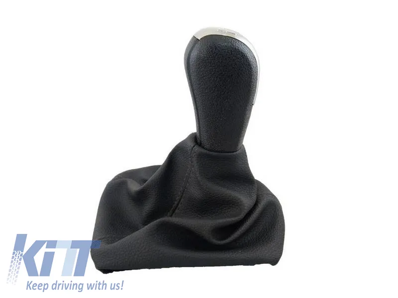 Shift Knob With Boot Black Suitable for Skoda Octavia 2005-2013 / Yeti With 5 Speed