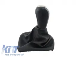 Shift Knob With Boot Black Suitable for Skoda Octavia 2005-2013 / Yeti With 5 Speed-image-6320806