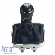 Shift Knob With Boot Black Suitable for VW Tiguan With 6 Speed GK0071 - CGRCAV6035447