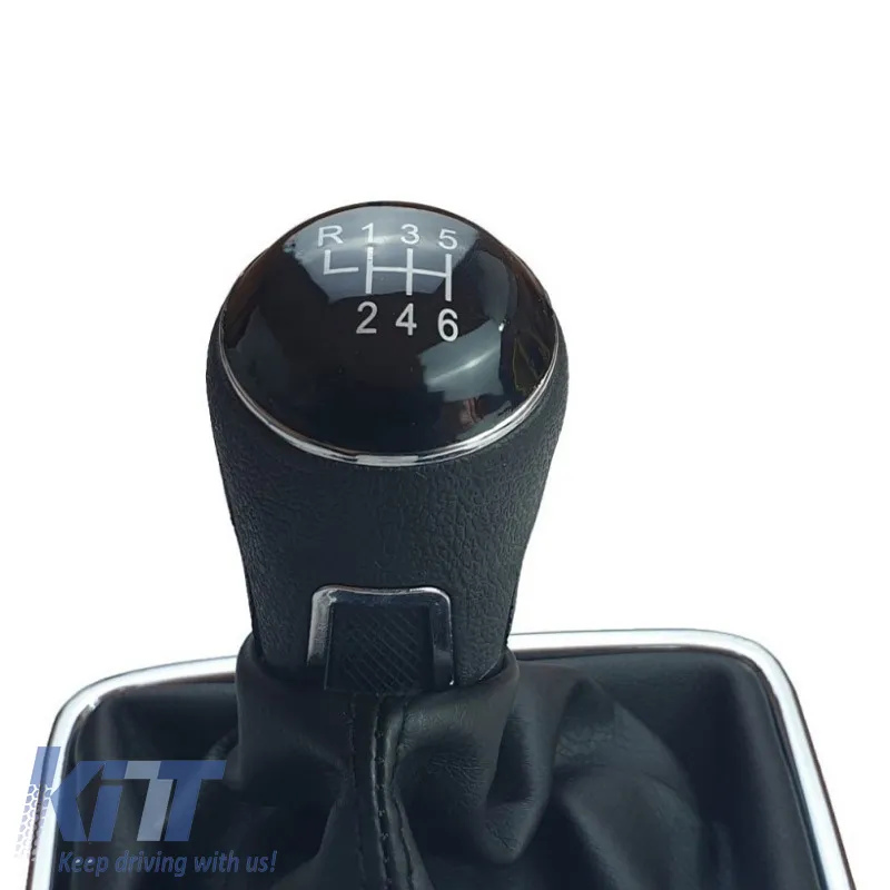 Shift Knob With Boot Black Suitable for VW Tiguan With 6 Speed GK0071