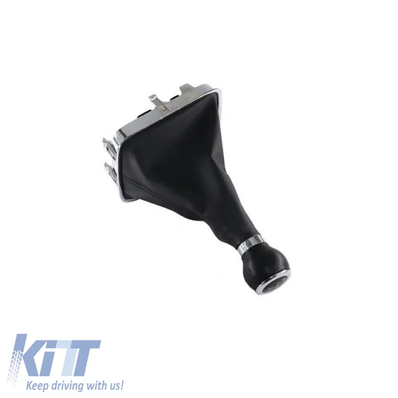 Shift Knob With Boot Black Suitable for VW Tiguan / Sharan / Golf Plus With 6 Speed