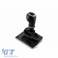 Shift Knob With Boot Black/Chrome Suitable for Opel Astra H With 6 Speed GK0914-image-6296608