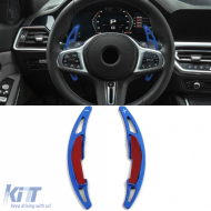 Shift paddles paddles aluminum blue suitable for BMW M5 F90 M6 F06 F12 F13 - ODPB6029977