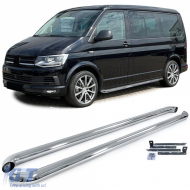 Side bars sill protection polished stainless steel for VW T5 T6 T6.1 short wheelbase - ODRBSSV6014668