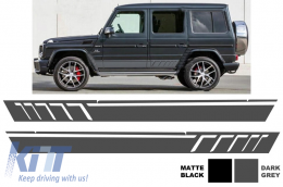 image-4-Side Decals Sticker Vinyl Dark Grey suitable for Mercedes G-class W463 (1989-2017)