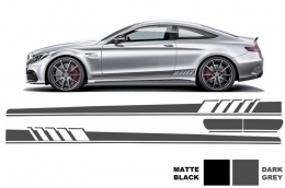 image-6-Side Decals Sticker Vinyl Dark Grey suitable for Mercedes C-Class C205 Coupe A205 Cabriolet (2014-) C63 Design