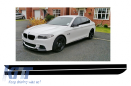 image-1-Side Decals Sticker Vinyl Matte Black suitable for BMW 5 Series F10 F11 (2011-Up) M-Performance Design