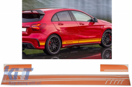 image-26-Side Decals Sticker Vinyl Matte Orange suitable for Mercedes C238 Coupe W212 W213 E200 E300 E350 E46 E63 C207 A207