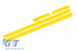 image-16-Side Decals Sticker Vinyl Matte Yellow suitable for Mercedes CLA W117 C117 X117 (2013-2016) A Class W176 (2012-up) 45 Design Edition 1