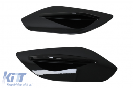 Side Extension for Roof Spoiler suitable for Mercedes A-Class W176 (2012-2018) W177 (2018-Up) GLA SUV X156 (2014-2019) H247 (2020-Up) Piano Black - SETSMBW176