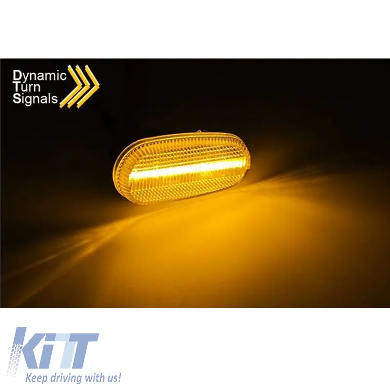 Side Fender Indicators suitable for Alfa Romeo Mito / 147 00-04 White Led Dynamic 2 pcs