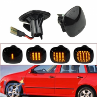 Side Fender Indicators suitable for Audi A3 8L 96-00 / A4 B5 94-98 / Skoda Octavia 97-04 / Fabia 00-04 Squares Led Dynamic Smoke 2 pcs