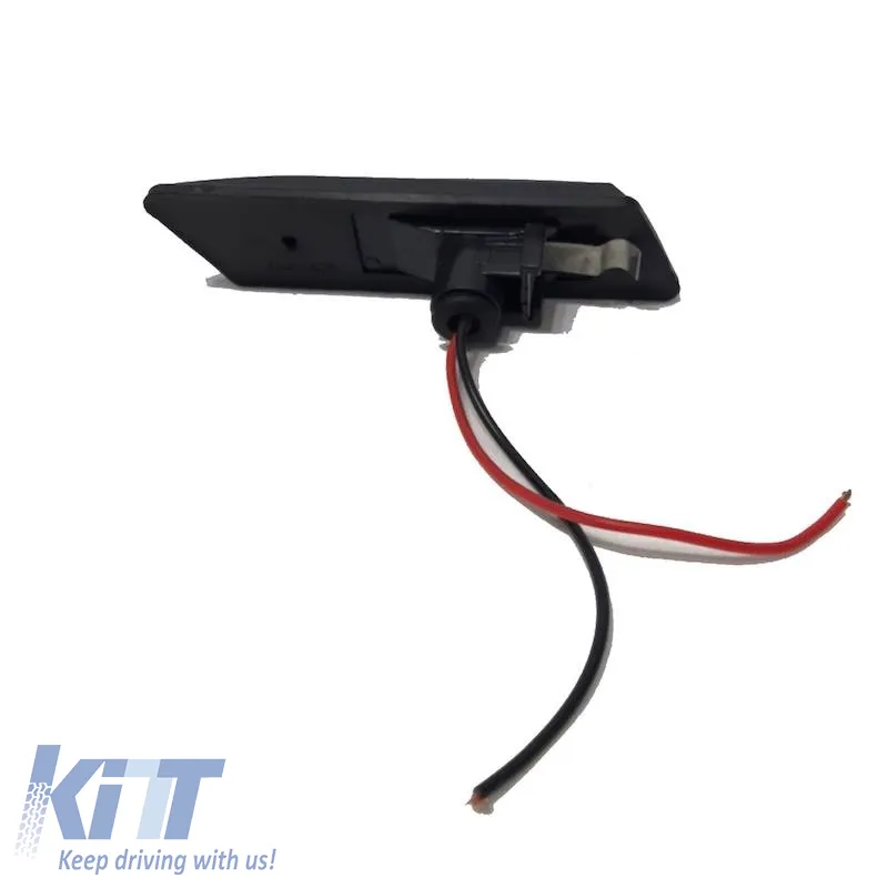 Side Fender Indicators suitable for BMW 3 E36 90-96 / 3 E30 / 5 E34 88-95 / 7 E32 86-94 with Screw LED Black/Smoke 2 pcs