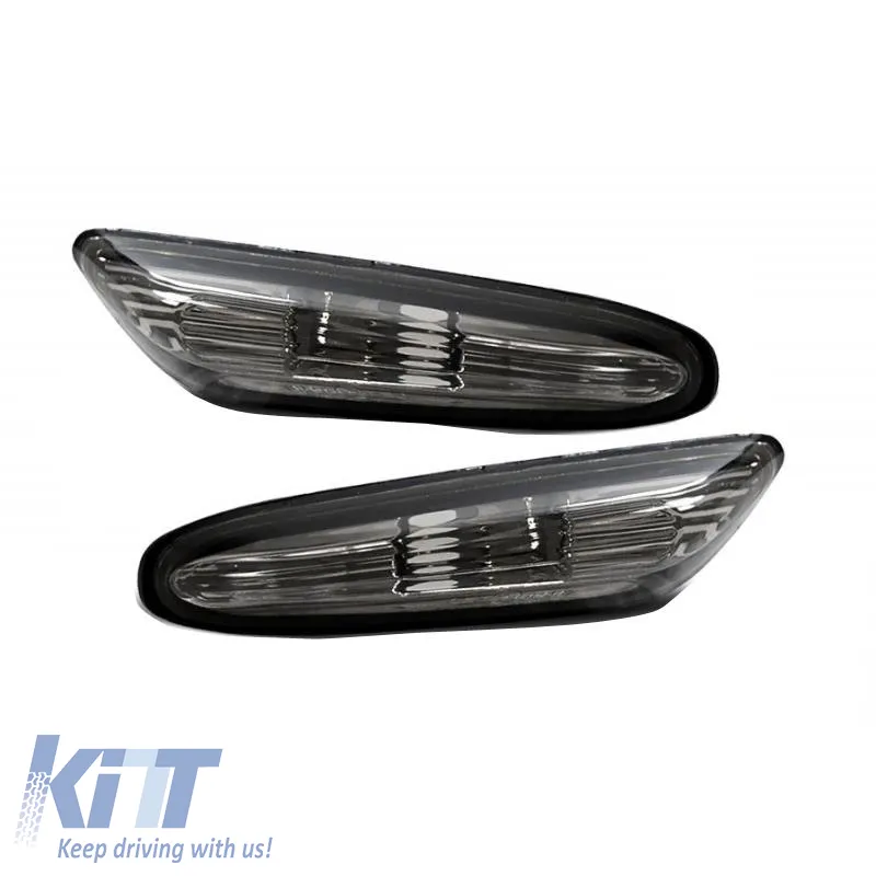 Side Fender Indicators suitable for BMW 3 E46 Sedan 01-05 / Touring 01-05 / 5 E60/E61 03-10 / X3 E83 03-10 Smoke 2 pcs