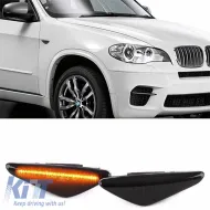 Side Fender Indicators suitable for BMW X5 E70 07-12 / X6 E71 08-14 / X3 F25 10-14 LED Dynamic Smoke 2 pcs-image-6293275