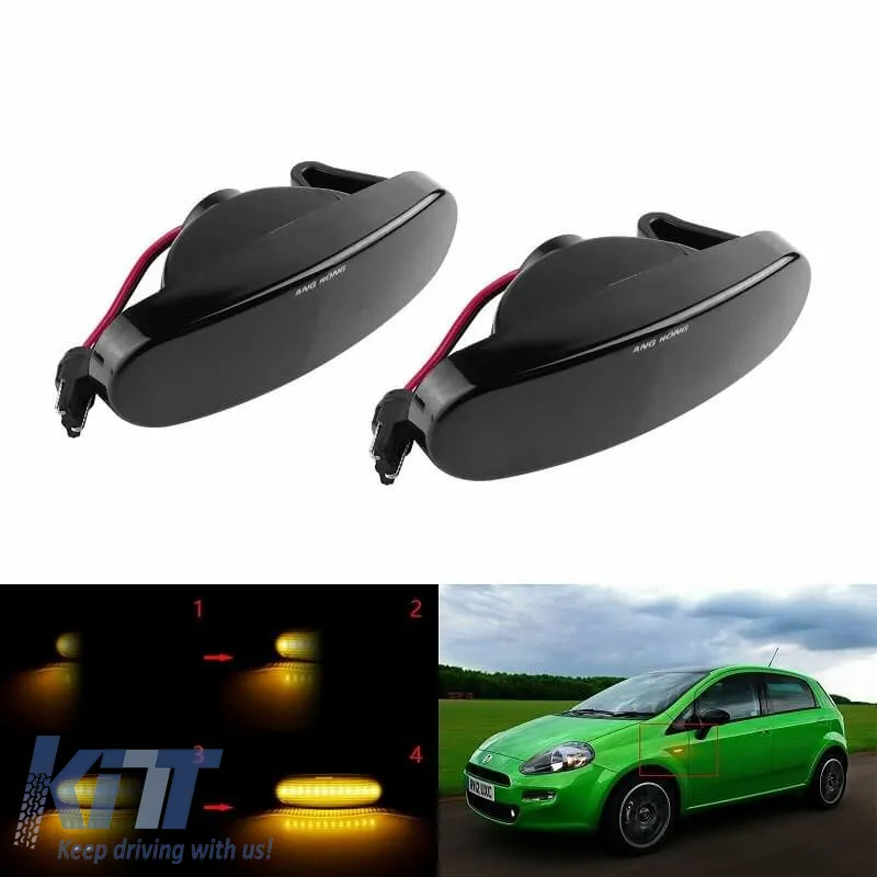 Side Fender Indicators suitable for Citroen Nemo 07-15 / Fiat Doblo 00-10 / Fiorino 07-13 / Idea 03-11 / Linea 07-12 / Multipla / Panda 03-12 / Punto / Grande Punto / Evo 05-18 / Qubo 08+ / Stilo / La