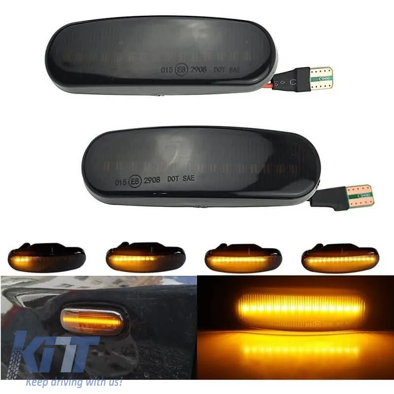 Side Fender Indicators suitable for Citroen Nemo 07-15 / Fiat Doblo 00-10 / Fiorino 07-13 / Idea 03-11 / Linea 07-12 / Multipla / Panda 03-12 / Punto / Grande Punto / Evo 05-18 / Qubo 08+ / Stilo / La
