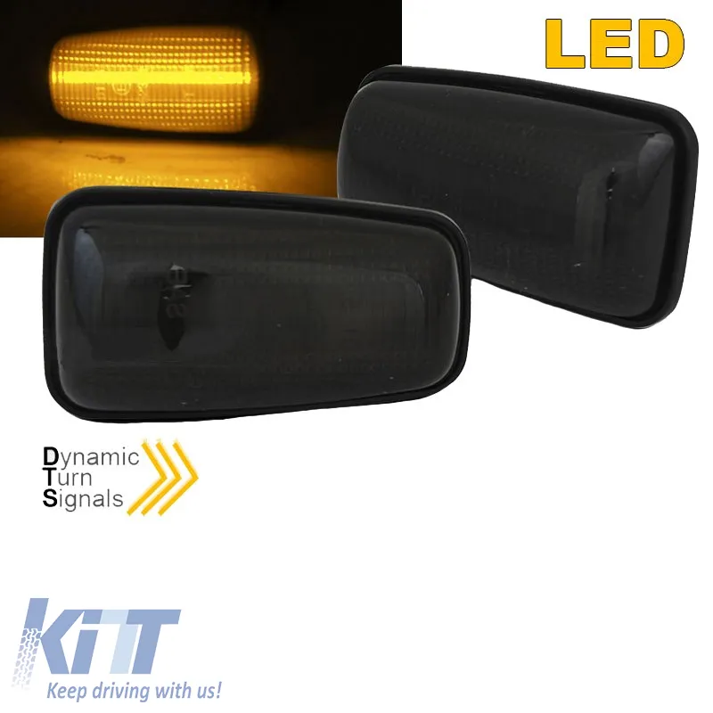 Side Fender Indicators suitable for Citroen Saxo / Berlingo / Xsara / Jumpy / Peugeot 406 Led Dynamic Smoke 2 pcs