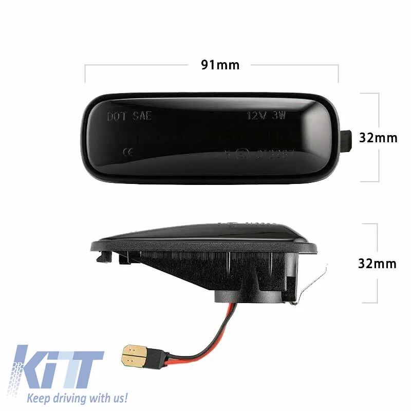 Side Fender Indicators suitable for Honda Civic 95-01 / Prelude 92-97 LED Dynamic Smoke 2 pcs