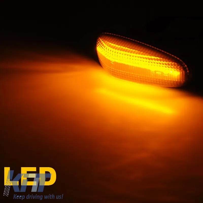 Side Fender Indicators suitable for Mercedes-Benz C W202 96-01 / CLK W208 97-02 / E W124 93-95 / W210 95-03 / SLK R170 96-04 / Vito W638 96-03 / Sprinter W901-W905 95-06 / VW LT 98-06 Dynamic Led Smok