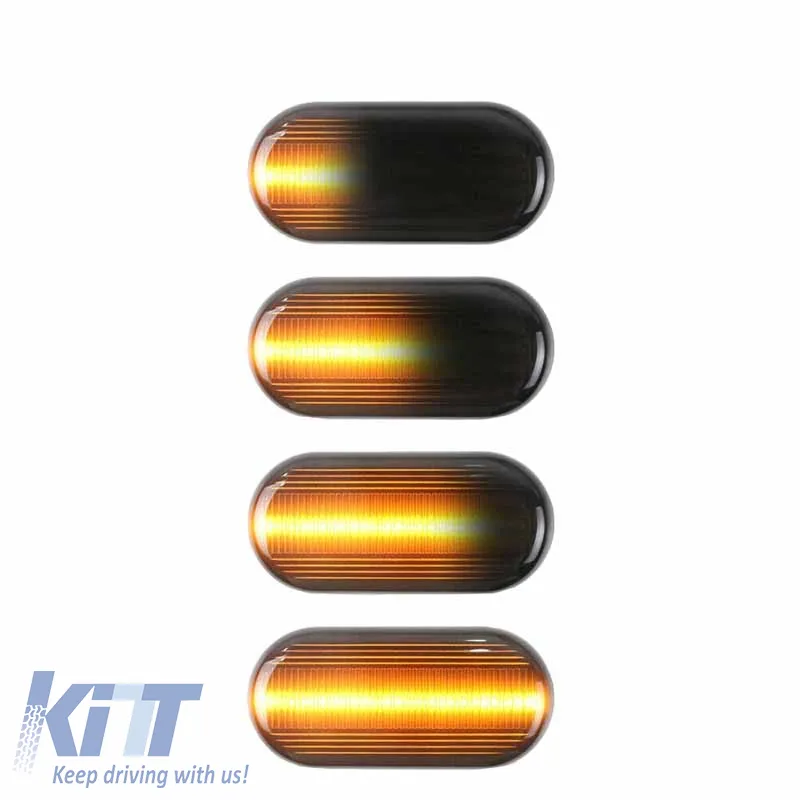Side Fender Indicators suitable for Nissan Navara / Pathfinder / Micra / Note / Qashqai / X-Trail / Tiida / 350Z Led Dynamic Smoke 2 pcs