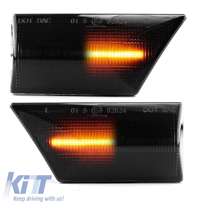 Side Fender Indicators suitable for Opel Vectra C 02-08 / Signum 03-09 LED Dynamic Smoke 2 pcs