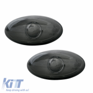 Side Fender Indicators suitable for Peugeot 107 / 1007 / 206 / 307 / 407 / 4007 / 607 / Partner / Citroen C2 / C3 / Xsara / Toyota Aygo Smoke 2 pcs