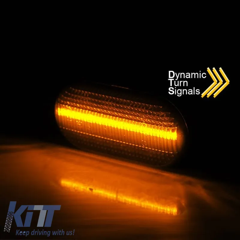 Side Fender Indicators suitable for Smart / Renault / Nissan / Opel / Dacia LED Dynamic Smoke 2 pcs