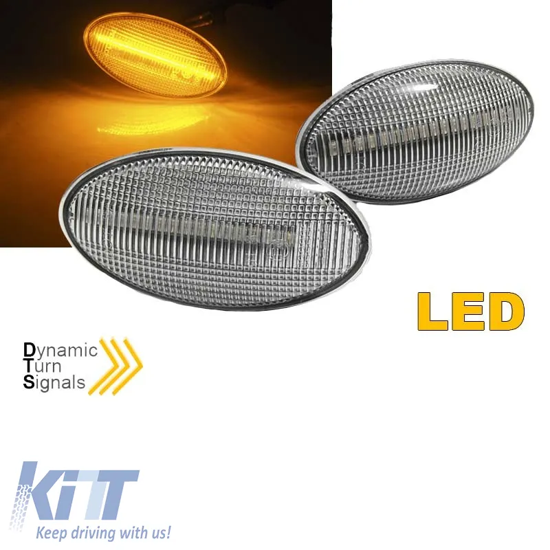 Side Fender Indicators suitable for Suzuki Swift 05-17, Swift 17+, Grand Vitara 05-15, Vitara 15-19, Jimny 12-18, SX4 06-14, SX4 S-Cross 13+, Baleno 16+, Celerio 14+, Ignis 16+ / Opel Agila 08-14 / Fi