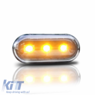 Side Fender Indicators suitable for VW Golf / Polo / Bora / Passat / Vento / Seat Ibiza / Cordoba Led Black 2 pcs