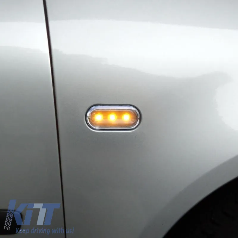 Side Fender Indicators suitable for VW Golf / Polo / Bora / Passat / Vento / Seat Ibiza / Cordoba Led Black 2 pcs