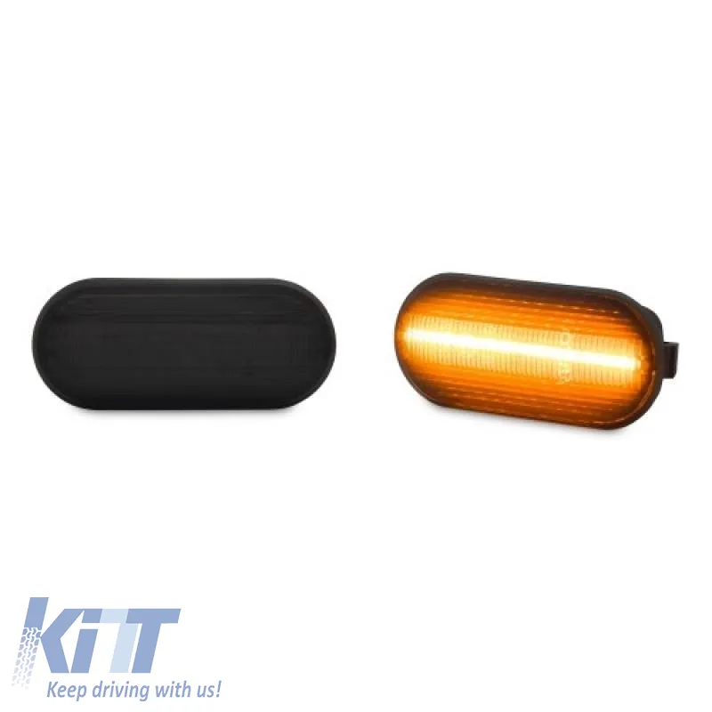 Side Fender Indicators suitable for VW Golf/ Vento/Bora/ Passat/ Polo/Transporter/ Seat Toledo/Leon/Ibiza/Cordoba/ Alhambra/ Led Dynamic Smoke 2 pcs