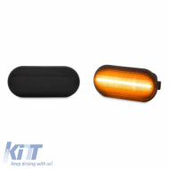 Side Fender Indicators suitable for VW Golf/ Vento/Bora/ Passat/ Polo/Transporter/ Seat Toledo/Leon/Ibiza/Cordoba/ Alhambra/ Led Dynamic Smoke 2 pcs